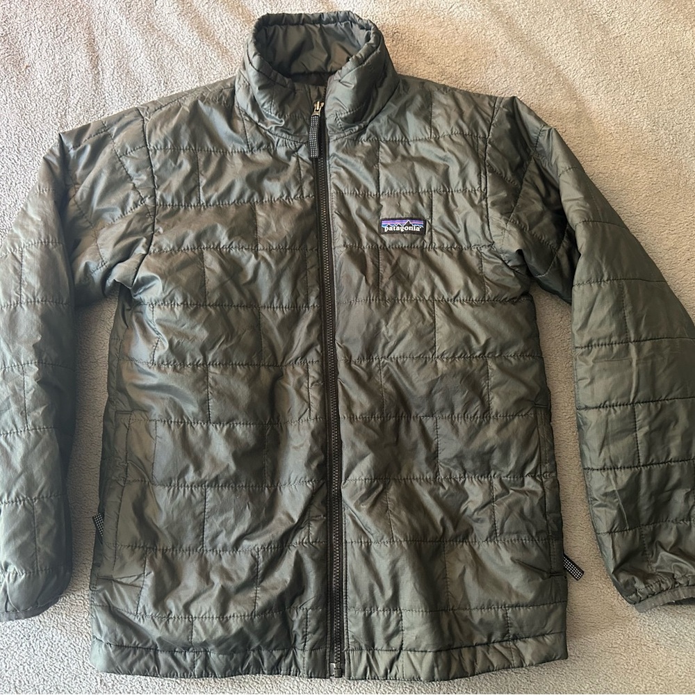 Patagonia Men's Olive Puffer Jacket